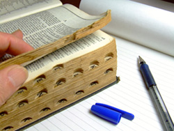 Our editors explain the difference between editing and proofreading. A pen and pad of paper lie beside a close-up image of a dictionary. A person’s hand appears to be flipping through the pages of the dictionary searching for the definitions of editing and proofreading.