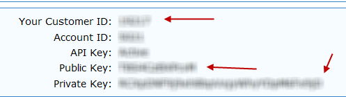 Getting the API registration information for your blog The API registration is complete