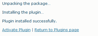 Install screen for the Scribendi.com WordPress plugin Plugin installation screen