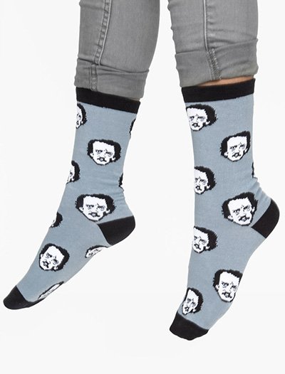 Edgar Allan Poe-ka Dot Socks