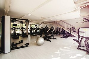 A campus fitness center.