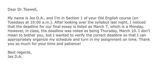 Writing A Letter To A Professor For Your Needs Letter Template Collection