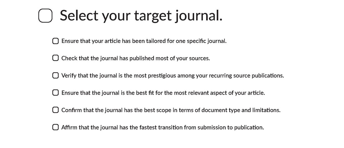 Select a Target Journal