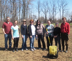 Some of Scribendi.com's staff at the Thames Grove Conservation Area.