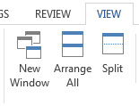 The View Tab in MS Word