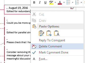 How to Delete Comments in MS Word