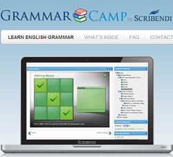 Enter now for your chance to win free lifetime access to GrammarCamp.com! Screenshot from GrammarCamp.com.