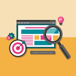 Scribendi.com offers advice on how to master web content optimization so you not only reach potential visitors but also keep them interested. A colorful computer screen illustrates the many elements of web content optimization.