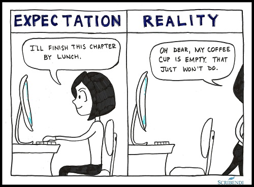 Progress - Expectation vs. Reality.