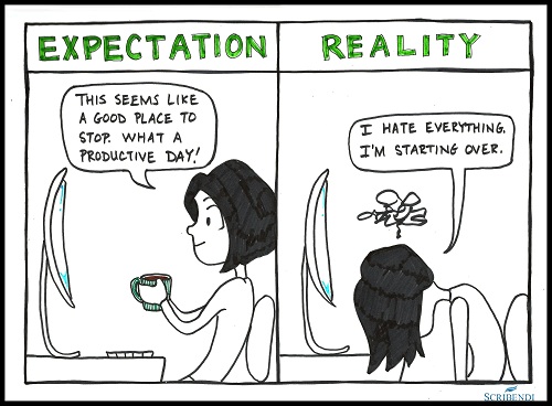 Accomplishment - Expectation vs. Reality.