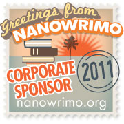 Scribendi.com is proud to be a corporate sponsor for the 2011 National Novel Writing Month. The 2011 NaNoWriMo Sponsorship Badge.