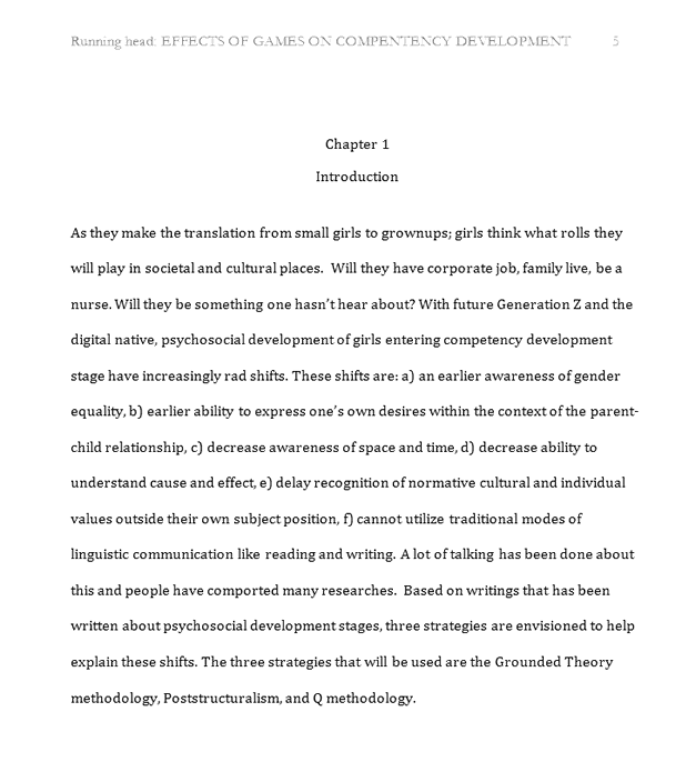 Dissertation proposal